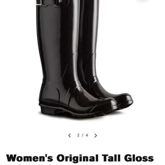 Hunter women’s tall glossy boots - Picture 8 of 8